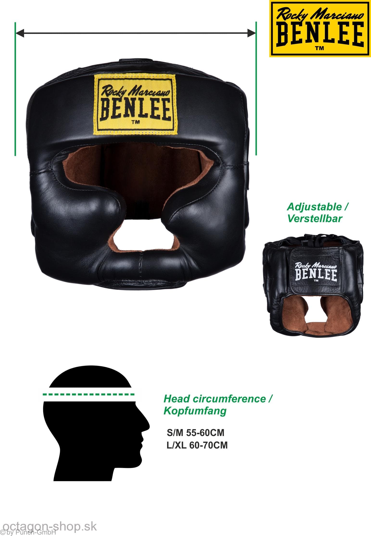 Boxerská prilba - Benlee - koža - Full face protection