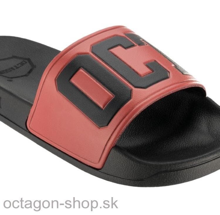 Šlapky - Octagon - Caption - čierne/bledočervené