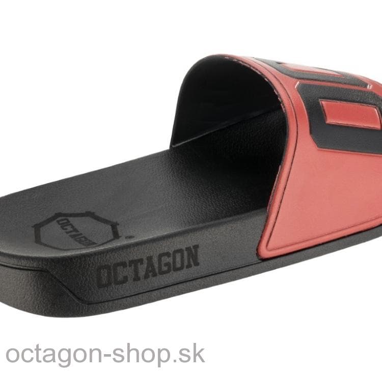 Šlapky - Octagon - Caption - čierne/bledočervené