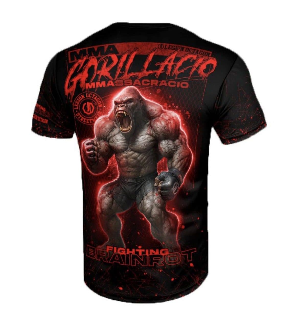 Detské športové tričko - Octagon - Brainrot - Gorillacio MMAssacracio